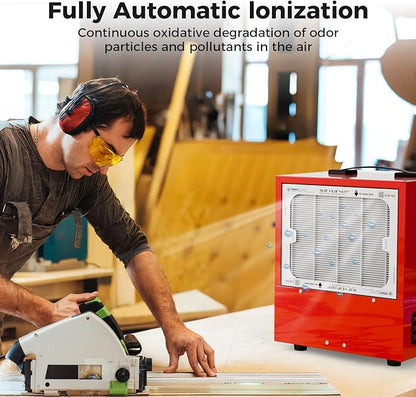 ALORAIR Portable Air Filtration System Built-In Ionizer, 180° Air Intake (850/1050CFM) Tabletop Dust Collector for Woodworking with Vortex Fan, Air Filter for Garage, Works Shop, Home, Purecare 1050IG