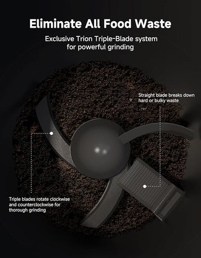 Dreame Electric Composter for Kitchen, Smart Control High-Temp Auto-Cleaning, Odorless, Trion Triple-Blade System, Washable Carbon Filter, 27dB Quiet, Safety Lock, 2.5L Capacity Compact Design