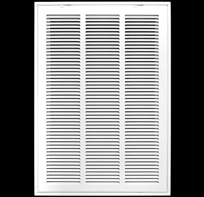 HVAC Premium 16 x 24 Duct Opening Steel Return Air Filter Grille, for 1-inch Filter, Removable Door, Flat Stamped HVAC Vent Cover Grille, Outer Dimensions 18.5 x 26.5