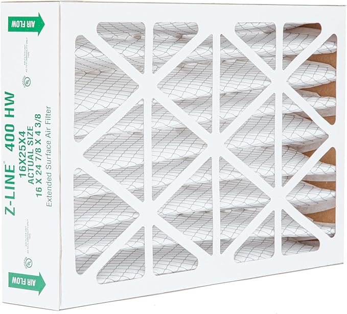 Glasfloss ZL 16x25x4 MERV 10 Air Filter Honeywell FC100A1029 Replacement Air Cleaners. 2 Pack. Exact Size: 16 x 24-7/8 x 4-3/8