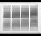 HVAC Premium 20" X 12" Steel Return Air Filter Grille for 1" Filter - Removable Face/Door - HVAC DUCT COVER - Flat Stamped Face - White [Outer Dimensions: 22 5/8"w X 14 5/8"h]
