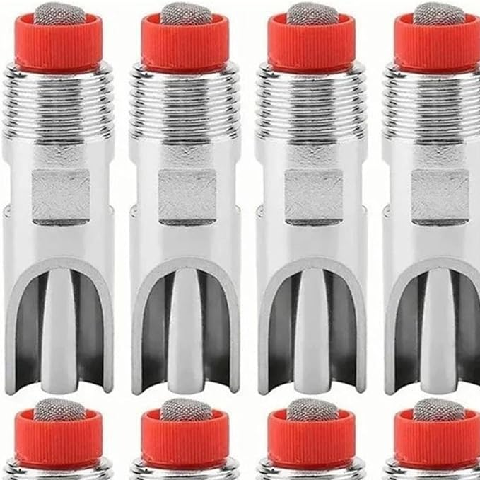 10Pcs Stainless Steel Automatic Nipples, Adjustable Prevent Leakage Pig Nipple Waterer Pig Nozzle Nipple Drinker for Livestock Drinking