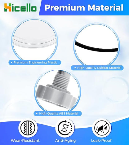 Replacement Pool Leaf Trap Cover Lid with O-Ring & Valve Compatible with Intex 12" Sand Filter Pumps – For Models 11823, 26361CA, 26361EH, 26361W, 26337EH, 28645EG, SF15110, 28948EH, ECO15110-2
