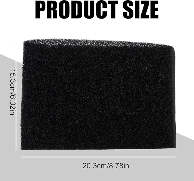 6Pcs 90107 Dry Filter, 6Pcs Retaining Bands, 4Pcs 90585 Shop Vac Foam Sleeve Filter Replacements for Most Shop Vac Wet/Dry Vacuum Cleaners 5 Gallon and Above