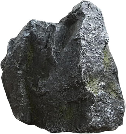Outdoor Fake Rock Cover Realistic Lightweight Fiberglass Artificial Landscape Boulder Enclosure Protection Dome for Well Pump Septic Tank Electrical Boxes R (J)