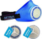 Cold-Weather Breathing Mask for Athletes & Cold-Air-Sensitive Users — Warms & Humidifies Inhaled Air — Includes 1 Asthma/Sport + 1 Racing #1 Filter