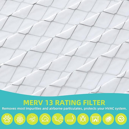 2 Pack 213 Air Filter Compatible with AprilAire Whole House Air Purifiers Model 1210 1620 2210 2216 3210 4200 - MERV 13, Size:20x25x4