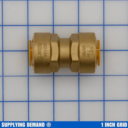 Supplying Demand SB1 7/8 Inch Quick Connect HVAC Brass Coupler Fitting