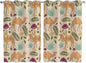 2 Panel Kitchen Cafe Curtains, Desert Camels Sunlight Filtering Nature Air Through, Home Decor Window Covering Tier Curtains for Living Room 104W x 63L inch Vintage Sand Animals Aloe Vera Leaves Beige