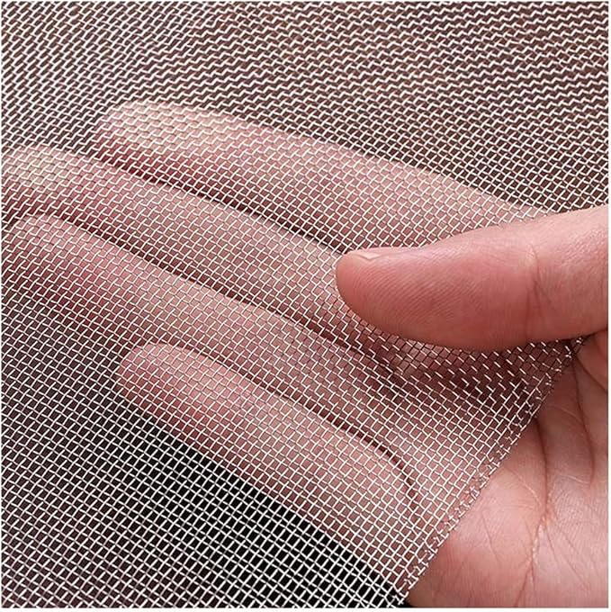 Stainless Steel Woven Wire Mesh Metal Woven Mesh, 20 Mesh Stainless Steel Air Vent Mesh Cabinets Wire Mesh Insect Screen for Vent, Filter, Window, Garden