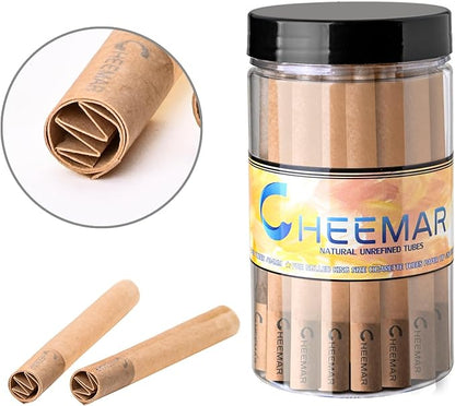 3-Slot Cigarette Injector Machine with 30 Count Unbleached Filter Tubes, Cigarette Maker Rolling Machine with 84mm Classic Tobacco Tubes, 3 Cigarette at Once