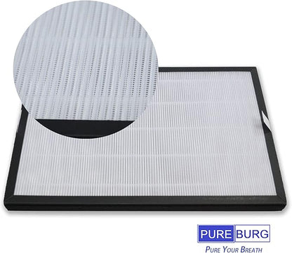 PUREBURG Replacement Filters Compatible with Mooka & Aiibot EP188 EPI-188 Air Purifiers,2-Pack H13 True HEPA 3-Stage Filtration Activated Carbon Air Clean Dust VOCs Odor