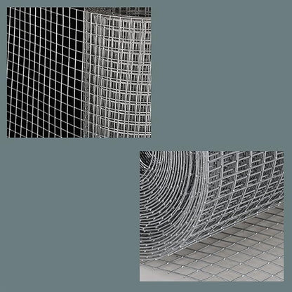 AOTNZ Welded Wire Fencing, Stainless Steel Anti-Rust Decorate Square Screening Filter Sheet for Garden Fence Aviary Hutch Net Fence Chicken Coop Pond Enclosure (Color : Silver, Size : 1.2x8m)