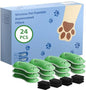 Cat Fountain Filter Replacement: 24 Pet Fountain Filter - 12 Carbon Filters & 12 Foam Filters - Suitable for GOOIFUN Cordless Pet Fountain W3（B0FND4DZZY）