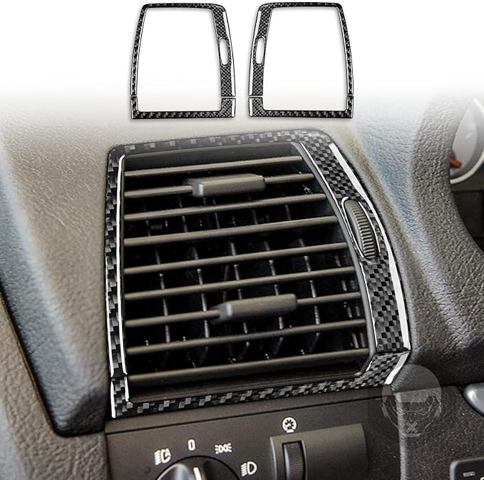 Carbon Fiber Interior Full Compatible with BMW X5 Air Conditioning Vents 4 pcs-1