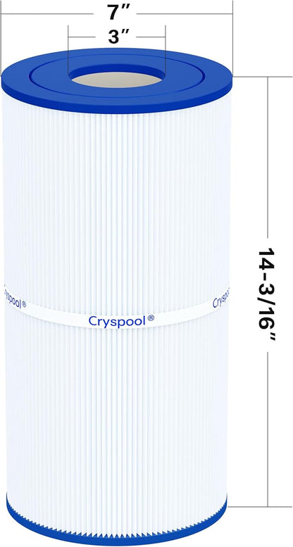 Cryspool® 07033 Filter Compatible with CX410RE, Easy Clear Filter C400, C-7442, PA40, FC-1228, 40 Sq. Ft Pool Filter Cartridge, 1 Pack