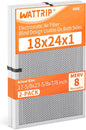2-Pack 18x24x1 MERV 8 Reusable & Washable Electrostatic Air Filters - Long-Lasting Filter for HVAC, Furnace & Air Conditioner Units, Actual Size: 17-5/8” x 23-5/8” x 7/8”