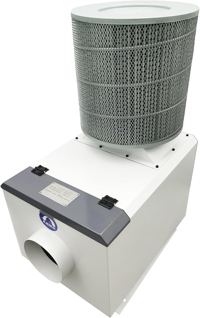 Oil Mist Collector 220V Three-phase High Airflow Mechanical CNC Oil Mist Filter 1000-1117CFM Industrial Smoke Purifier Designed for CNC Machining Centers 1500W