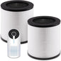 M02 Replacement Filter Compatible with Mooka M02 Air Purifier, M02 H13 True HEPA and Pre-Filter 3-in-1 High-Efficiency 3 Stages Filtration, 2 Pack