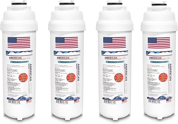 American Filter Company®, Water Filter, Model # AFC-EWH-3000, Compatible with Elkay(R)51300C Water Fountain Station Fillers 4-Filters
