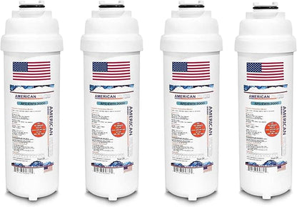 American Filter Company®, Water Filter, Model # AFC-EWH-3000, Compatible with Elkay(R)51300C Water Fountain Station Fillers 4-Filters