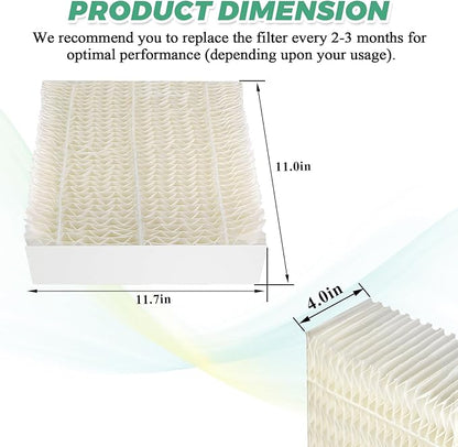Techecook 1043 Super Humidifier Wick Filters (4 Pack) Replacement for Essick AirCare Evaporative Humidifiers EP9500 EP9700 EP9800 831000 821000 826000 826800 and Bemis Space Saver 800 8000 Series