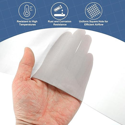 uxcell 400 Mesh 39" x 12" Woven Wire Mesh, 304 Stainless Steel Air Vent Filter Screen, Window Screen Mesh for DIY Projects Vents Cover Filtration Animals Fence