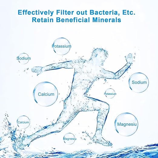 Eiree UF33 6 Stages Ultra Filtration Under Sink Water Filter System Under Counter Water Filter Direct Connect to Kitchen Faucet, Reduces Chlorine, Taste and Odor, Fluoride
