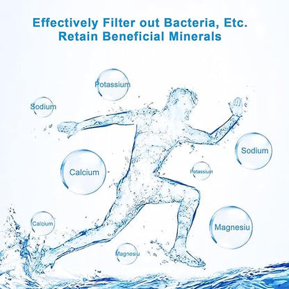 Eiree UF33 6 Stages Ultra Filtration Under Sink Water Filter System Under Counter Water Filter Direct Connect to Kitchen Faucet, Reduces Chlorine, Taste and Odor, Fluoride