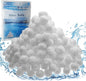 3.08 lbs Pool Filter Balls - Reusable Sand Replacement for Swimming Pools, High-Efficiency Filter Media for Inground/Above Ground Pools, Eco-Friendly Alternative to Pool Filter Sand