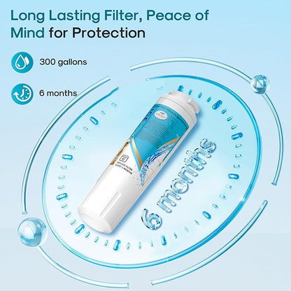 ICEPURE Alkaline UKF8001 Refrigerator Water Filter Replacement for Whirlpool EDR4RXD1, EveryDrop Filter 4, Maytag UKF8001, 4396395, UKF8001P, UKF8001AXX, RFC0900A, UKF8001AXX-200, Enhances PH, 4 Pack