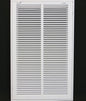 HVAC Premium 14 x 24 Duct Opening Steel Return Air Filter Grille, for 1-inch Filter, Removable Door, Flat Stamped HVAC Vent Cover Grille, Outer Dimensions 16.5 x 26.5