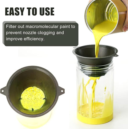 30 Pcs Paint Filter 100 mm Plastic Paint Strainer with Fine Nylon Mesh Reusable Industrial Nylon Filter for Oil, Water Based Oil Paints Food Residue