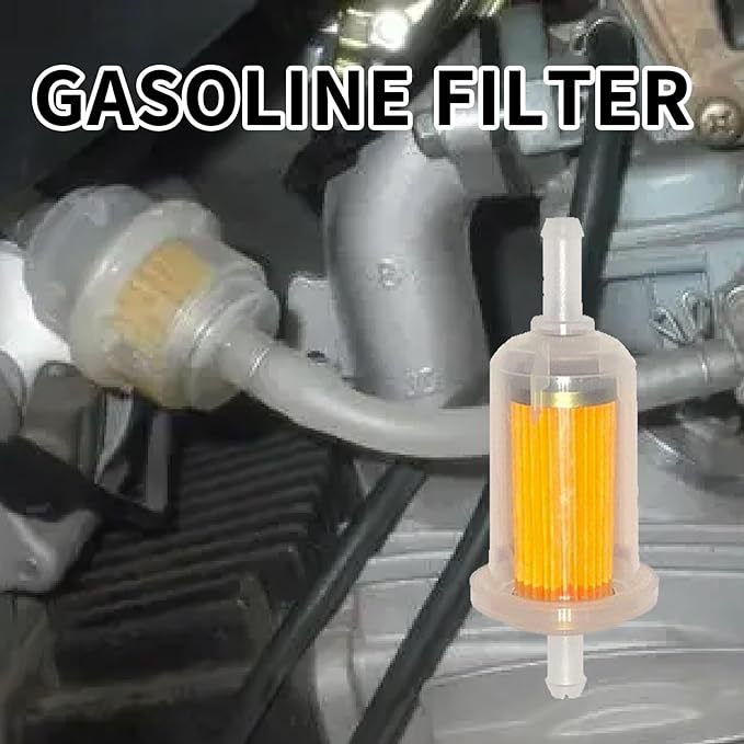 2 Pcs Motorcycle Fuel Filter,High Flow Inline Diesel Gasoline Fuel Filter,Universal For Replacement For Cars, Motorcycles, Scooter Dirt Bikes