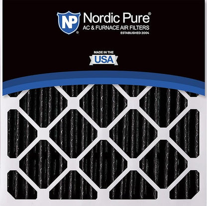 Nordic Pure 20x20x5 (Actual Size: 19 5/8 x 19 7/8 x 4 3/8) Honeywell Replacement Furnace Filters MERV 10 Plus Carbon 4 Pack