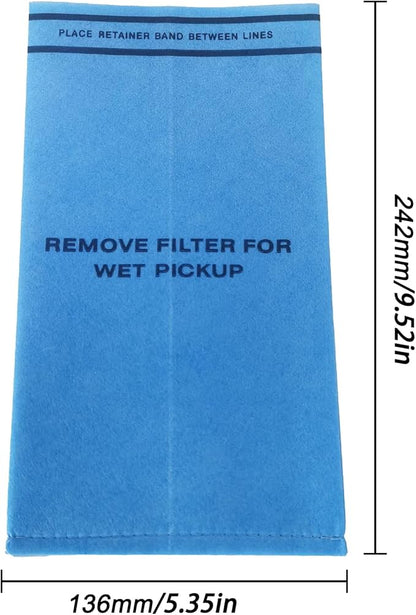 Smilefil 18 Pack Wet Dry Vacuum Filter Bags Compatible with Stinger 2.5 to 5 Gallon WS0255VA, WORKSHOP WS01025F, Craftsman 9-38737, MultiFit VF2000, Select 2-1/2 to 5-Gallon Shop Vac Vacuums
