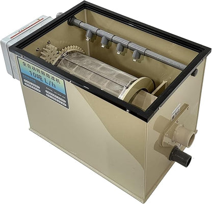 Koi Pond Rotary Drum Filter 3000GPH 220V, Fully Automatic Self-Cleaning Filter, High-Efficiency RDF for Koi Pond,Fish Pond,Aquarium,Fish Farm,Seedling Cultivation Base,Aquaculture,Hydroponics