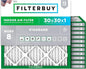 Filterbuy 30x30x1 Air Filter MERV 8 Essential Dust & Allergy Defense (12-Pack), Electrostatic Pleated HVAC AC Furnace Filters Replacement, Made in USA (Actual Size: 29.50 x 29.50 x 0.75)