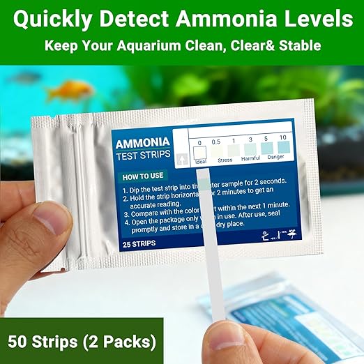 Aquarium Test Kit |150 Strips | Aquarium Test Strips 11-in-1 | Quick Accurate Freshwater&Saltwater Fish Tank Water Test Testing Kit for Ammonia,pH,Nitrate,Nitrite,Hardness,Chlorine,Carbonate