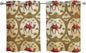 2 Panel Kitchen Cafe Curtains, Brown Desert Camels Sunlight Filtering Nature Air Through, Window Decor Tier Curtains for Living Room 55W x 39L inch Tropical Date Coconut Trees Cords Leaves