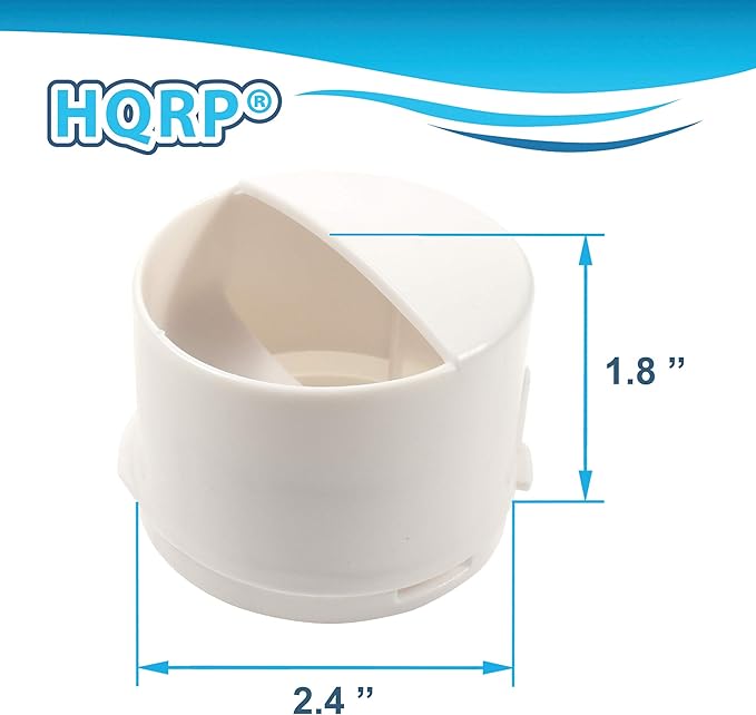 HQRP Water Filter Cap compatible with Kenmore Maytag Whirlpool Kitchen Aid Jenn Air 2260502W WP2260518W PS896110 2260518B PS969168 EAP969168 1058146 2260502 AP6006882 AH896110 EDR3RXD1 Refrigerator
