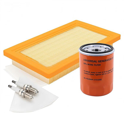 6485 Maintenance Kit for Generac 16-26kW Air Cooled Standby Generators - Compatible with 22kW 24kW Guardian Series, Includes 070185E Oil Filter, 0J8478S Air Filter, RC12YC Spark Plugs