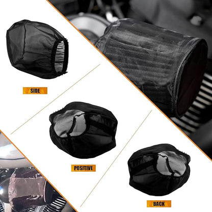 Air Filter Rain Sock Cover Dustproof Waterproof Air Filter Protective Cover Fit For Harley Touring FLHR FLHX Road King Street Glide Softail Sportster XL 1200 883 Dyna For 117 Air Cleaner