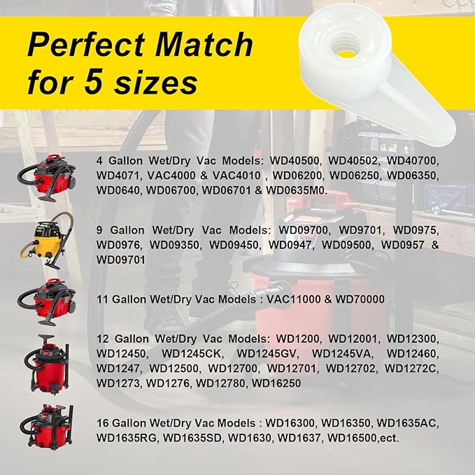 2 Pcs 73316 Shop Vac Filter Nut Replacement for Rid GID VF4000,Crafts Man Wet Dry Shop Vac Filter Attachments Replacement Parts, Replace 9-16938 83872