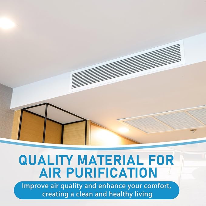 Pangda Merv 13 Filter Material, 30 Ft² Cut to Fit Air Vent Filters for Clean Living Basic Dust and Pet Dander Pollen Smoke for Home Ac HVAC, Efficiency Breathable DIY Design