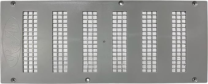 RazAir™ Crawlspace Vent with Screen 16"x6.5" - Easy Install - Weatherproof & Sturdy Paintable ABS Polymer, Moisture Mold Reducing Great for Crawlspace, Garage, Attic, Soffit, and Undereave
