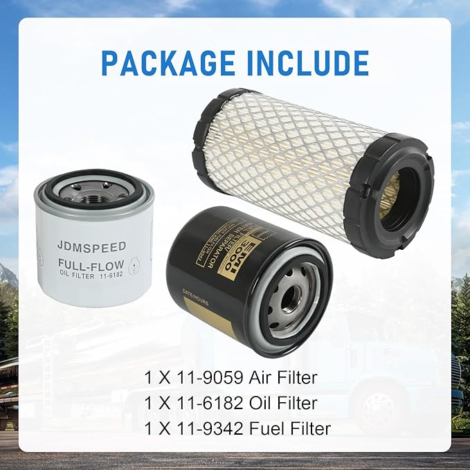 11-9059 Air Filter 11-6182 Oil Filter 11-9342 Maintenance Kit Replacement For Thermo King Tripac APU or Evolution