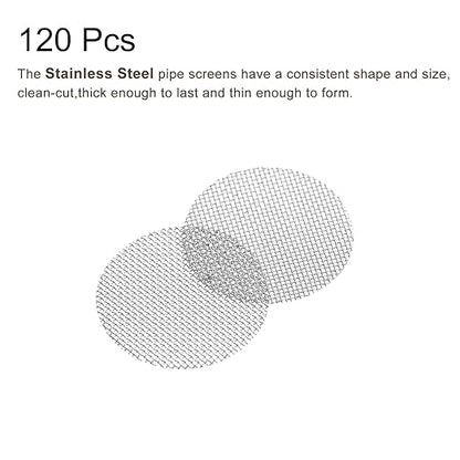 MECCANIXITY Pipe Screen Stainless Steel Screens, 5/8 Inch (15.8mm) Diameter for Pipe Filter, Pack of 120