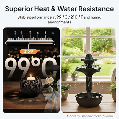 ELEGOO ASA Filament 1.75mm Black 1KG, UV & Weather Resistant 3D Printer Filament for Outdoor Functional Parts, High Impact Strength Engineering Grad 1kg Spool (2.2lbs) Fit for FDM Printers