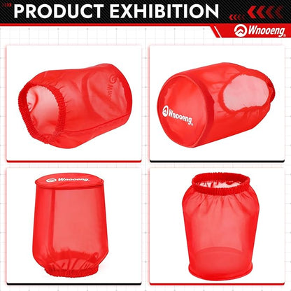 62mm Mini Bike Air Filter Cover for Predator 212cc 196cc 224cc 99cc Coleman CT200U CT200U-EX BT200X B200R B200 KT196 CT100U CC100X Baja MB165 MB200 DB30 Mini Bike Go Kart Parts (Red)